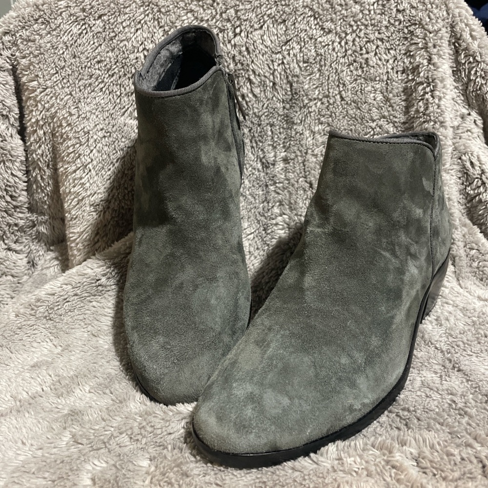 Sam Edelman Gray Suede Ankle Boots